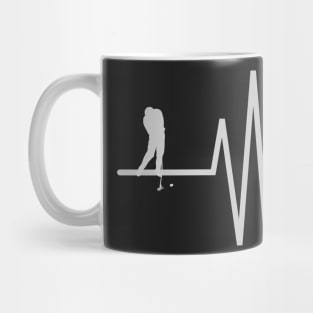 first Golf Player Heartbeat Mug